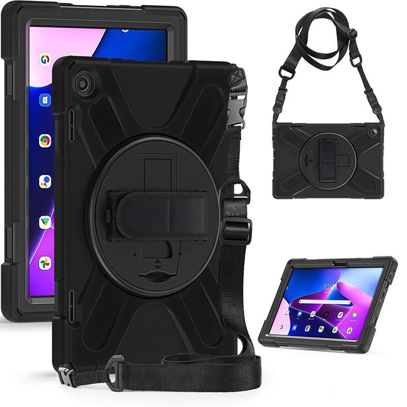 Img_29925737.jpg Lenovo TAB M10 Plus Gen 3 10.6 2022 (TB-125F/TB-128F) AUSTIN Defender without built-in screen protector. Black - Image 1