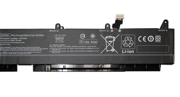 Laptop Battery for HP 51.3Wh  11.4V 4500mAh 51.3Wh Li-ion  11.4V 4500mAh Black