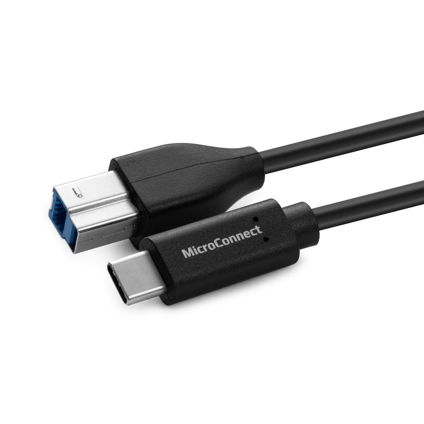 Img_30040239.jpg USB-C to USB 3.2 Gen 1 B Cable, 1m Black, for synching and charging, Speed Rate at 5 Gbs. 4,5W - Image 1
