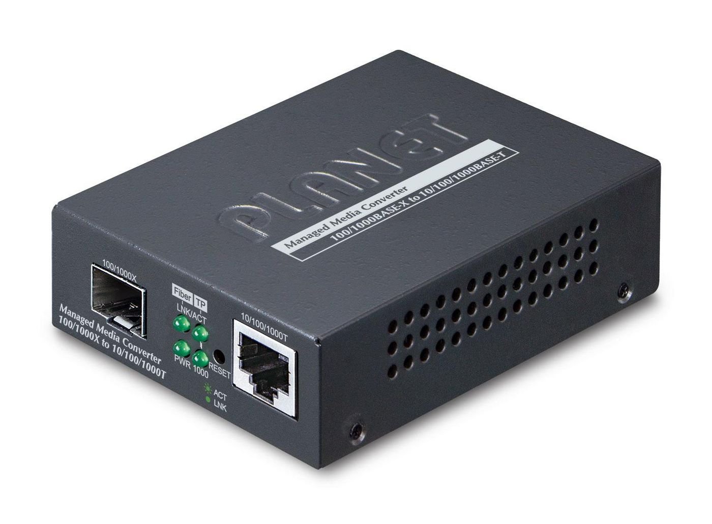 Img_30301445.jpg Web/SNMP Man 10/100/1000Base-T to MiniGBIC (SFP) Gigabit Converter - EU - Image 1