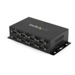 8 PORT USB SERIAL ADAPTER 8 Port USB to DB9 RS232  Serial Adapter Hub - Industrial DIN Rail and Wall Mountable, USB 2.0 Type-B,