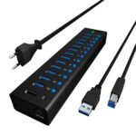 13Port USB 3.0 Hub w/ Charge  Ports