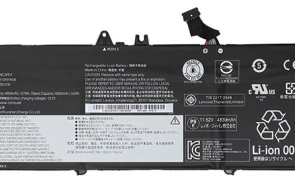 57Wh Lithium-Ion internal  battery for Lenovo laptops  02DL013, Battery, Lenovo