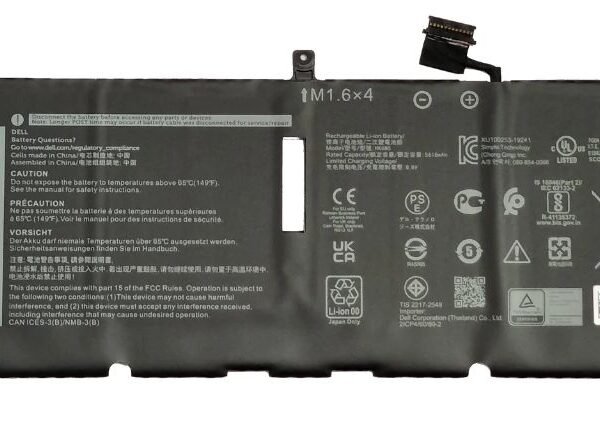 Battery, 45WHR, 4 Cell,  Lithium Ion, Polymer, SMP