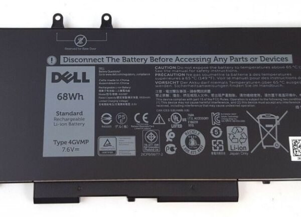 68Wh Lithium-ion battery,  4-cell, compatible with  Latitude and Precision series