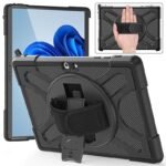 Microsoft Surface Go 4/Go  3/Go 2/Go ATLANTA Defender  Case. Black Raised sides and hard-shell design with hand strap and shoulder