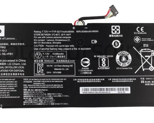 48Wh Lithium-ion battery for  Lenovo Ideapad Yoga 730-13IKB  5B10Q38238, Battery, Lenovo