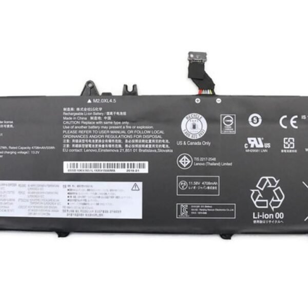 57Wh internal lithium-ion  battery for Lenovo ThinkPad  5B10W13910, Battery, Lenovo