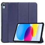 Tri-fold Caster Hard Shell  Cover - Blue For Apple iPad  10.9-inch