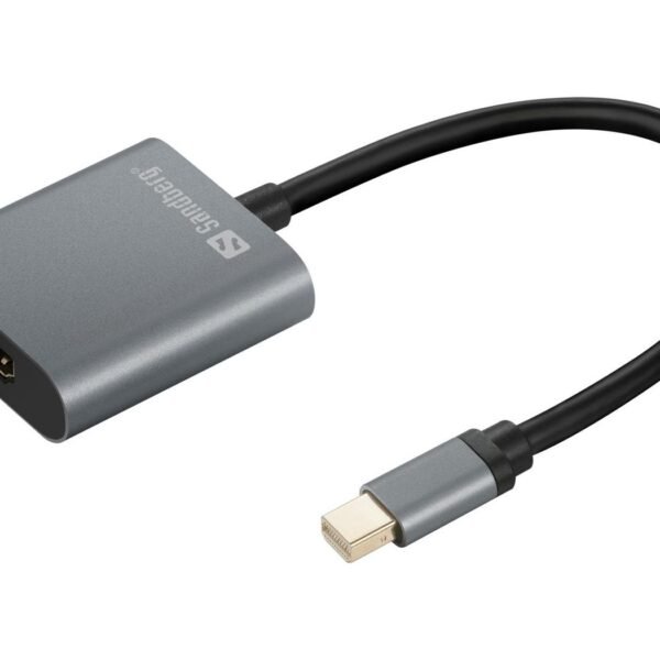 Adapter MiniDP1.4-HDMI2.0 4K60 Adapter MiniDP1.4<gt/>HDMI2.0  4K60, MiniDP, HDMI 2.0, Male/Female, Grey
