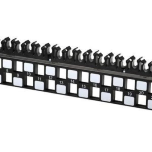 24-ports STP Cat6a patch  panel 1U for 19" rack