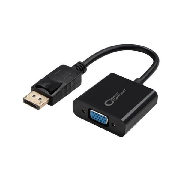 Displayport-VGA M-F adapter Black, V1.2, Active Resolution : 1920 x 1080P