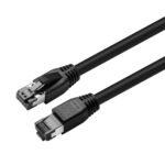 CAT8.1 S/FTP 1m Black LSZH  Shielded Network Cable, AWG  24