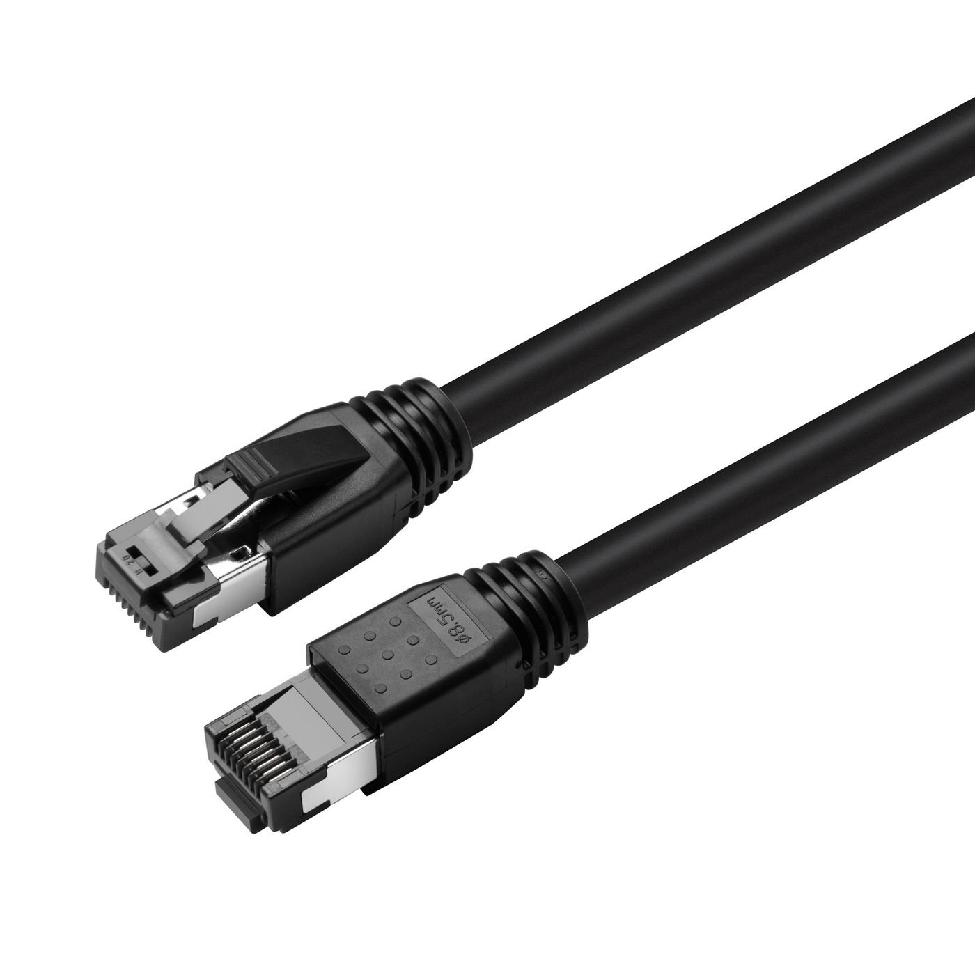 Img_30771572.jpg CAT8.1 S/FTP 1m Black LSZH Shielded Network Cable, AWG 24 - Image 1