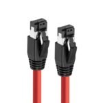 CAT8.1 S/FTP 10m Red LSZH  Shielded Network Cable, AWG  24 - Image 2