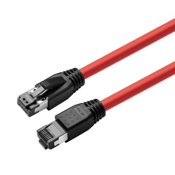 CAT8.1 S/FTP 2m Red LSZH  Shielded Network Cable, AWG  24