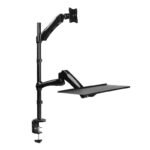 Sit-stand workstation monitor  desk mount, 13-27"