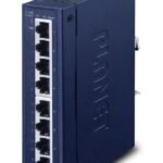 IP30 Slim type 8-P Industrial Gigabit Ethernet Switch (-40 to 75 degree C)