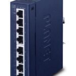 IP30 Slim type 8-P Industrial Gigabit Ethernet Switch (-40 to 75 degree C)
