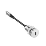 USB-C Desk socket white with  0,3m cable