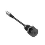 USB-C Desk socket black with  0,3m cable