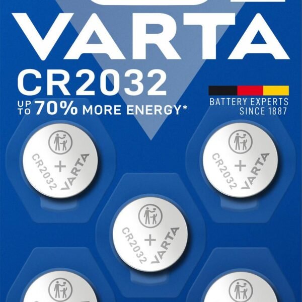 Lithium Button CR2032 3V  5-pack