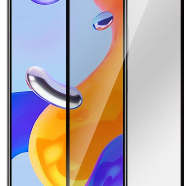 Xiaomi Redmi Note 10 Black  Full Cover, Full Glue Titan  Shield. Tempered Glass Screen Protector