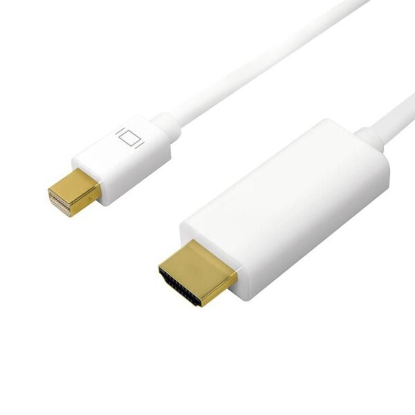 DisplayPort cable, mDP/M to  HDMI-A/M, 4K/30 Hz, white, 3  m