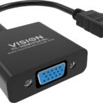 Video Cable Adapter 0.23 M  Hdmi Type A (Standard) Vga  (D-Sub) Black