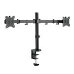 Dual Monitor mount, 17"-32",  steel, 360? VESA plate