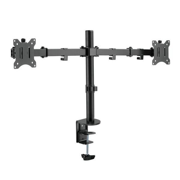 Dual Monitor mount, 17"-32",  steel, 360? VESA plate