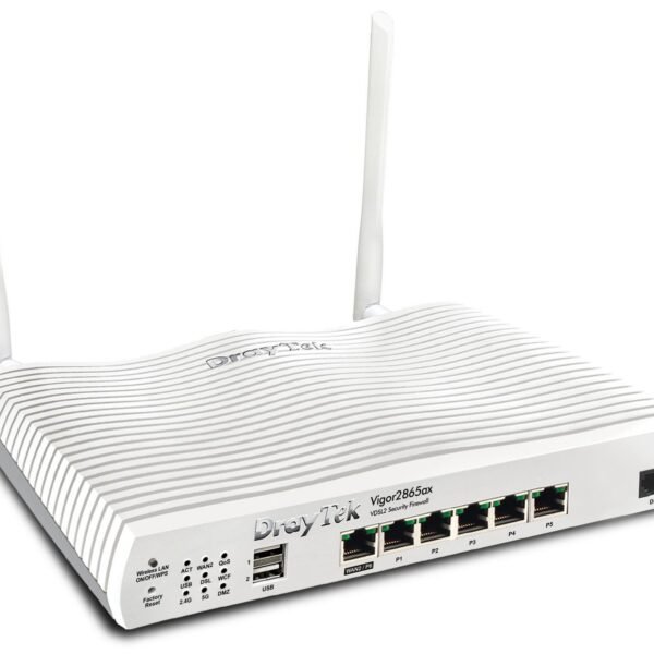 Vigor 2865Ax **EU PLUG**   Wireless Router Gigabit  Ethernet Dual-Band (2.4 Ghz / 5 Ghz) White