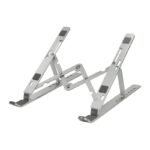 Notebook stand, foldable,  aluminum, silver