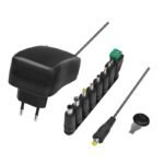 Universal power supply,  3-12V, w/ USB Port, 29W