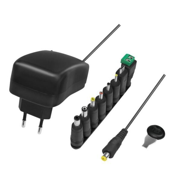 Universal power supply,  3-12V, w/ USB Port, 29W
