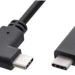 USB-C cable 1m, 3.2 Gen2, one  end Angled , 60W, 10Gbps