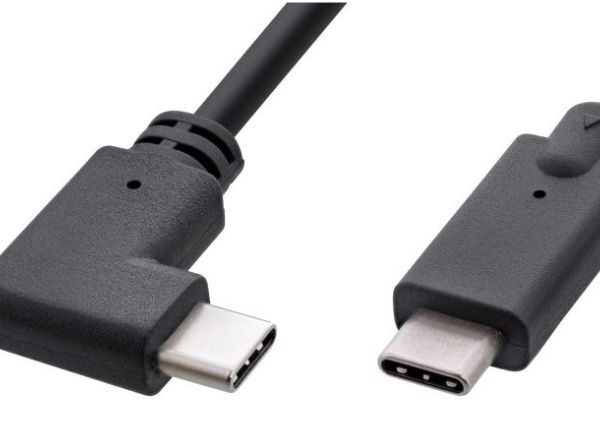 USB-C cable 1m, 3.2 Gen2, one  end Angled , 60W, 10Gbps