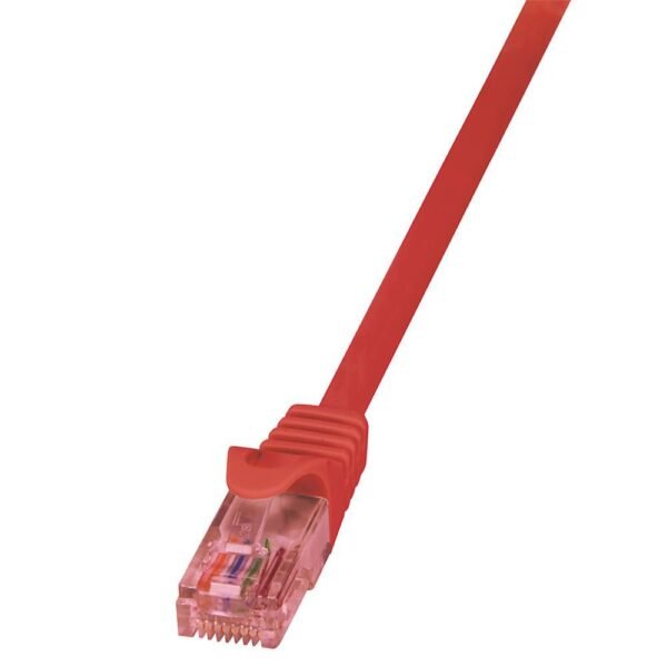 Patch Cable Cat.6 U/UTP BC  red, 0,25m PrimeLine