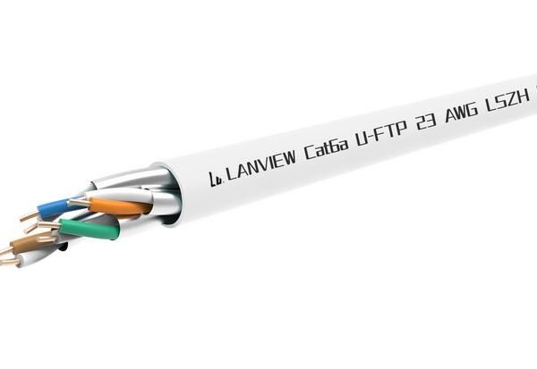 Cat6a U-FTP 4x2xAWG23 LSZH  white 305m, Dca