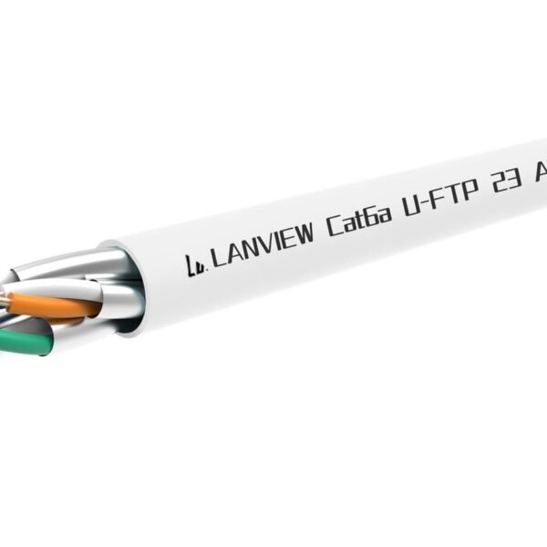 Cat6a U-FTP 4x2xAWG23 LSZH  white 305m, Dca