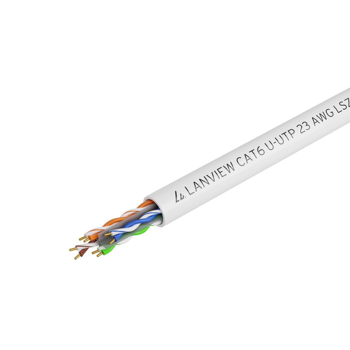Img_31315455.jpg Cat6 U-UTP cable 4x2xAWG23 LSZH white, B2ca 305m - Image 1