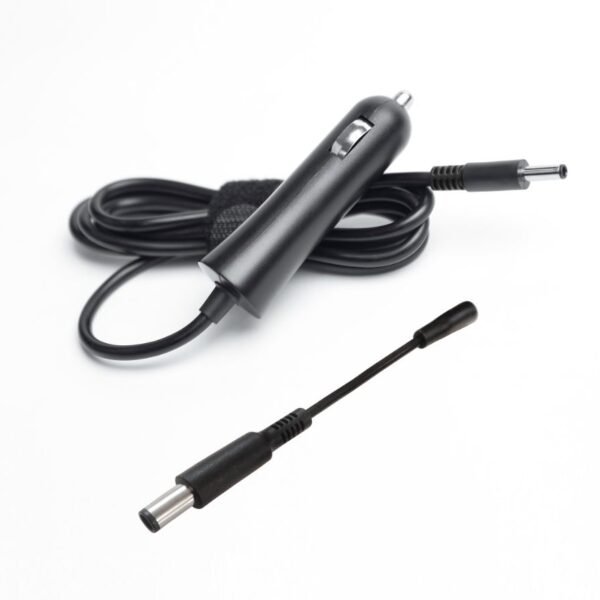 Car Adapter for Dell 90W 19.5V 4.6A Plug:4.5*3.0,  with a converter from 4.5*3.0 to 7.4*5.0 (see picture)