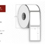 Label 102x76, Core 25,  Diameter 114 mm. Thermal  print. Top coated. Permanent.  675 labels per roll. 16 rolls per box.