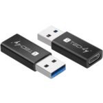 Iadap Usb3-Aft Cable Gender  Changer Usb A Usb C Black