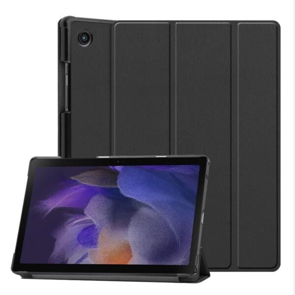 Galaxy Tab A8 10.5 HOUSTON  Folio Case. Black PU leather  front with hard PC backside