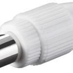 TV COAXIAL PLUG 9.5 MM FEM -  SCREW TYPE