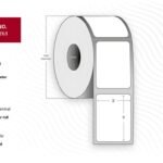 Label 50x25 - Core 25.  Diameter 88mm, White.  Premium. DT. Removable, No perforation. 1.150 labels per roll. 4 rolls per box.