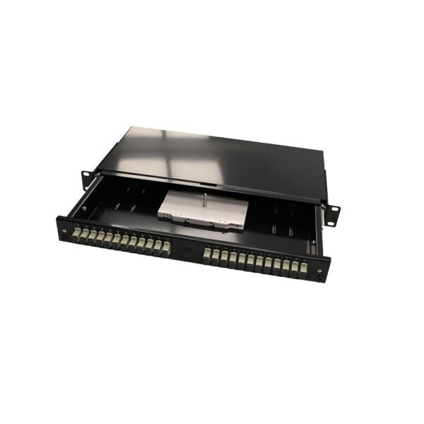 FIBER BOX: 24xSC  COUPLER+SCREW + SPLICETRAY
