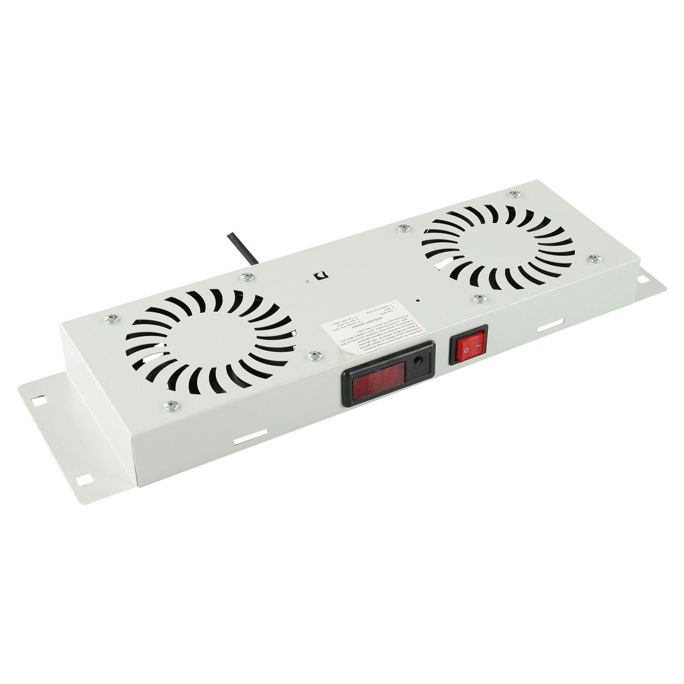 Img_31474683.jpg 2 FANS, DIGITAL THERMOSTAT CONTROLLED FAN MODULE WHITE - Image 1