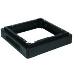 W=600 D=800 H=100mm PLINTH  MODULE BLACK